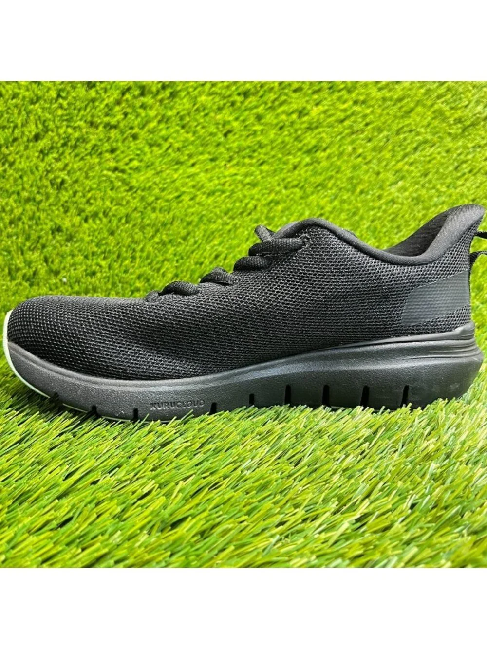 Kuru Flex Via Womens Size 6.5 Black Athletic Running Walking Shoes Sneakers